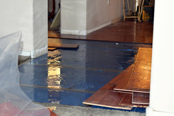 Professional Burst Pipe Cleanup technician working in Coulters, PA